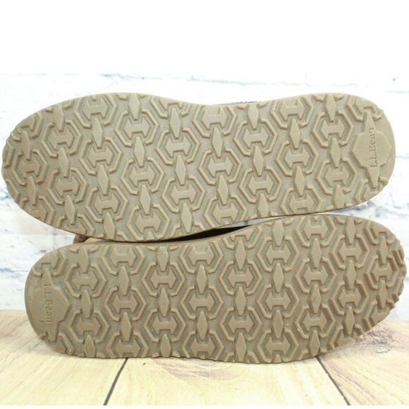 LL Bean Mountainside Brown Leather Insulated Rugged Winter Boots Size 7.5 M - Picture 9 of 9